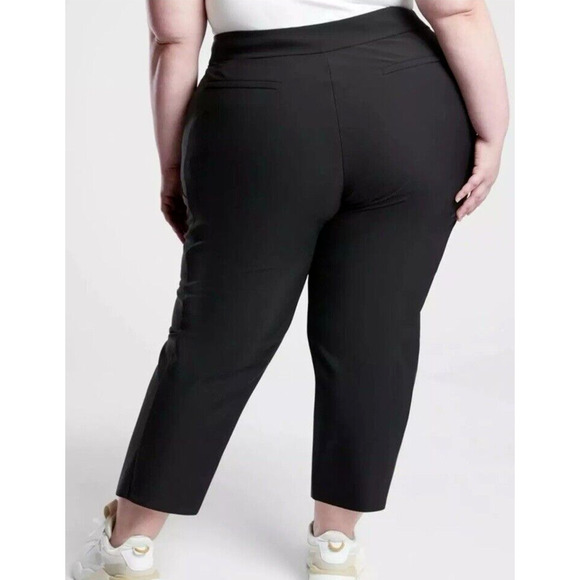 Athleta Stellar Straight Crop Pant Black Plus Size 26 NWT $129 Workwear Stretch - Picture 4 of 7